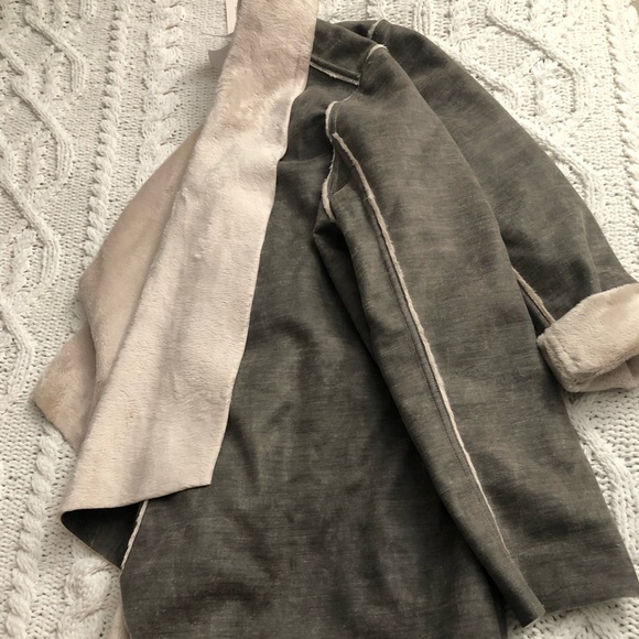 Anthro Camilla Sueded Sherpa Jacket - Picture 6 of 7